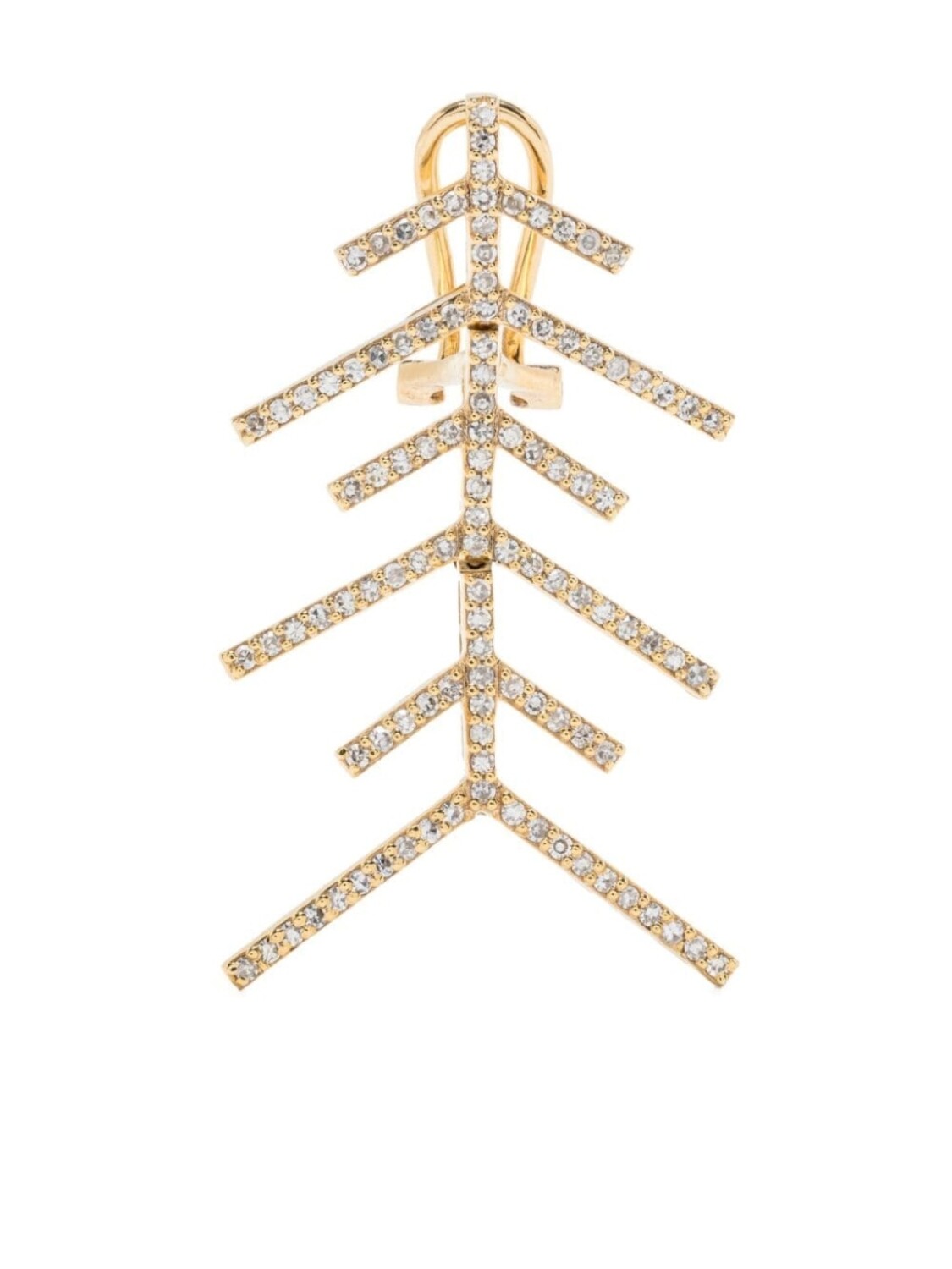 

Серьга Wishbone из желтого золота Kamushki, золотой