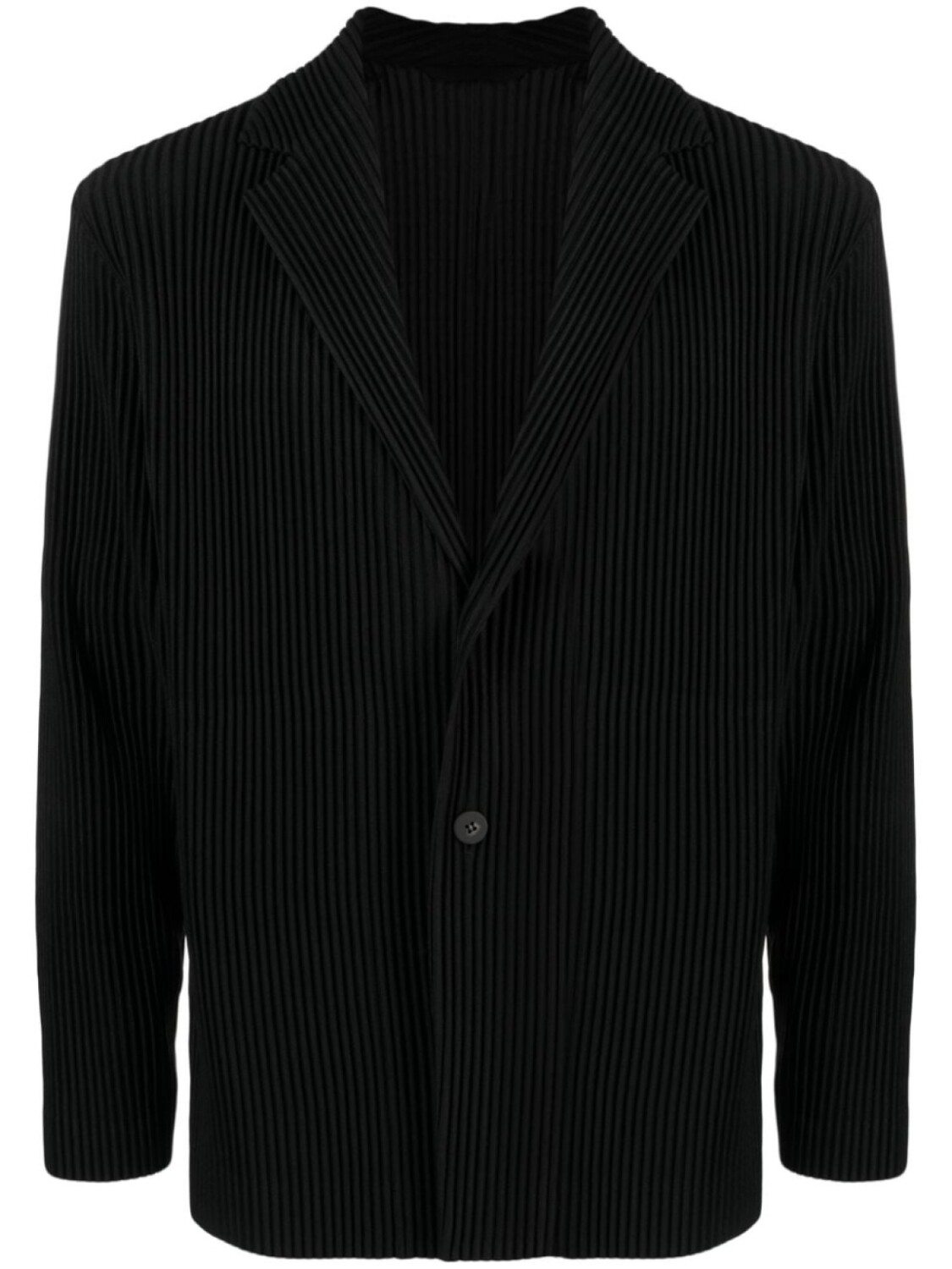 

Homme Plissé Issey Miyake плиссированный однобортный пиджак, черный