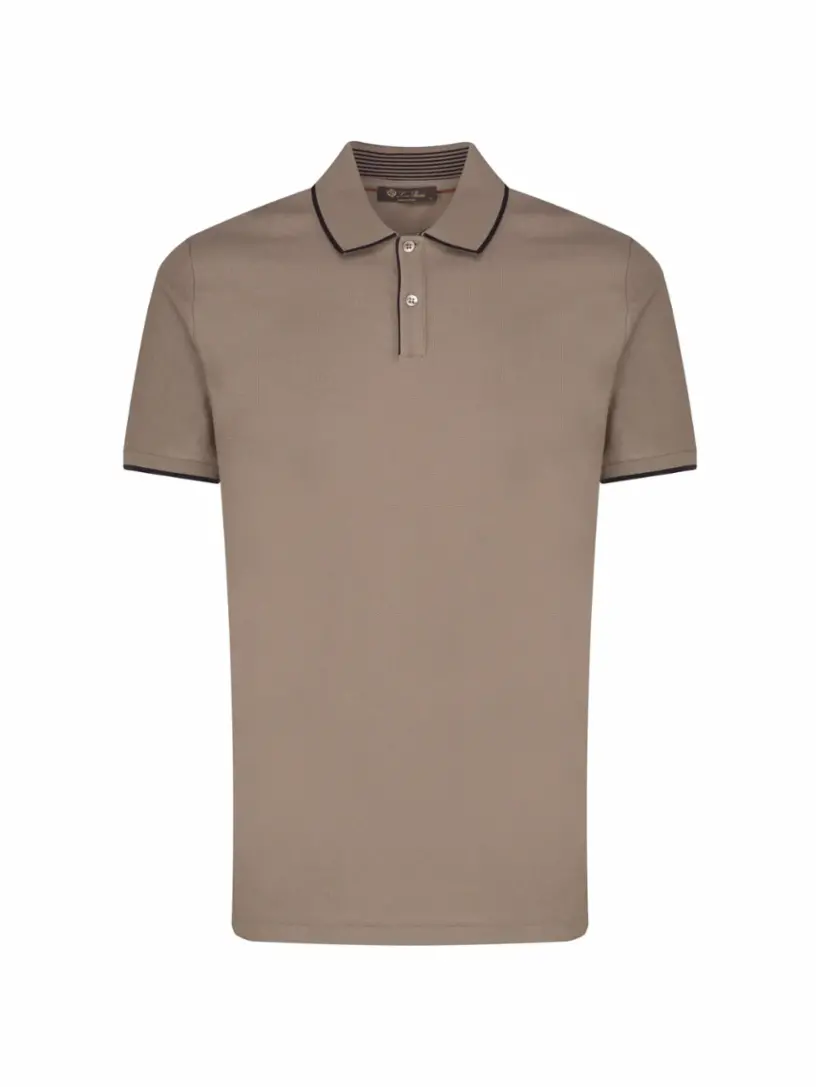 

Хлопковое поло Brentwood Loro Piana, коричневый
