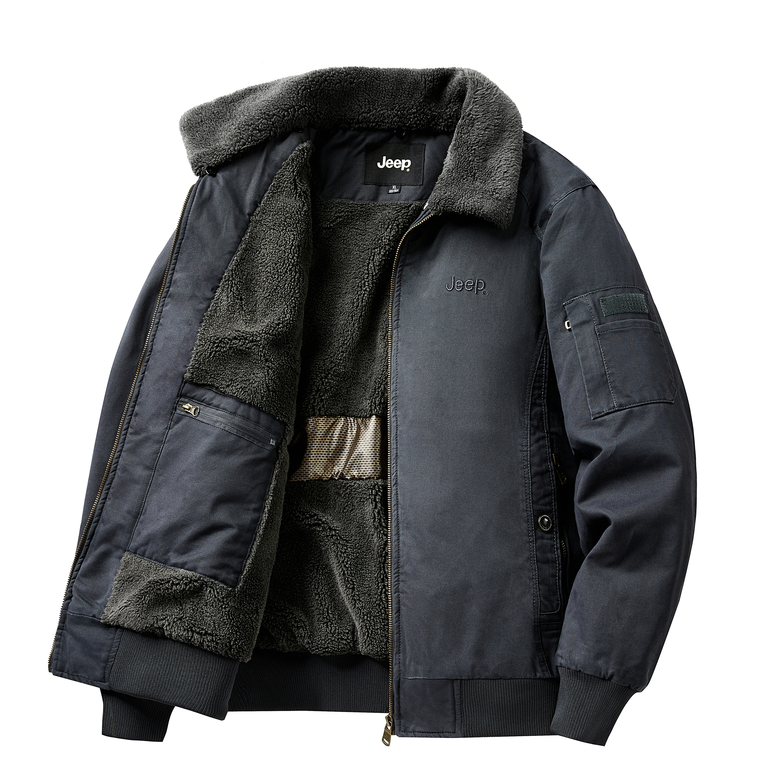 

Пуховик Wrangler Unisex Jeep, серый синий