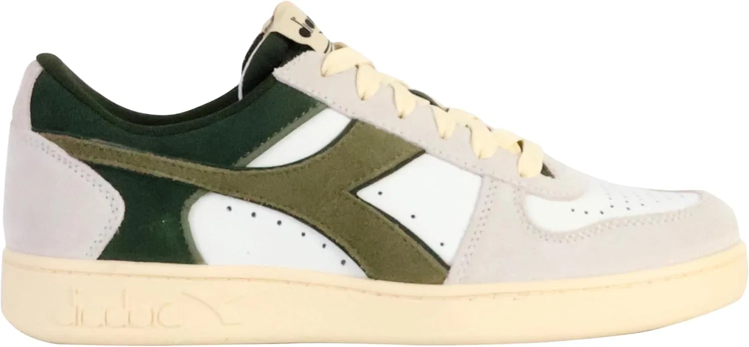 Кроссовки Diadora Unisex Magic Low из замши, D1006 White Kombu Green — фото 2