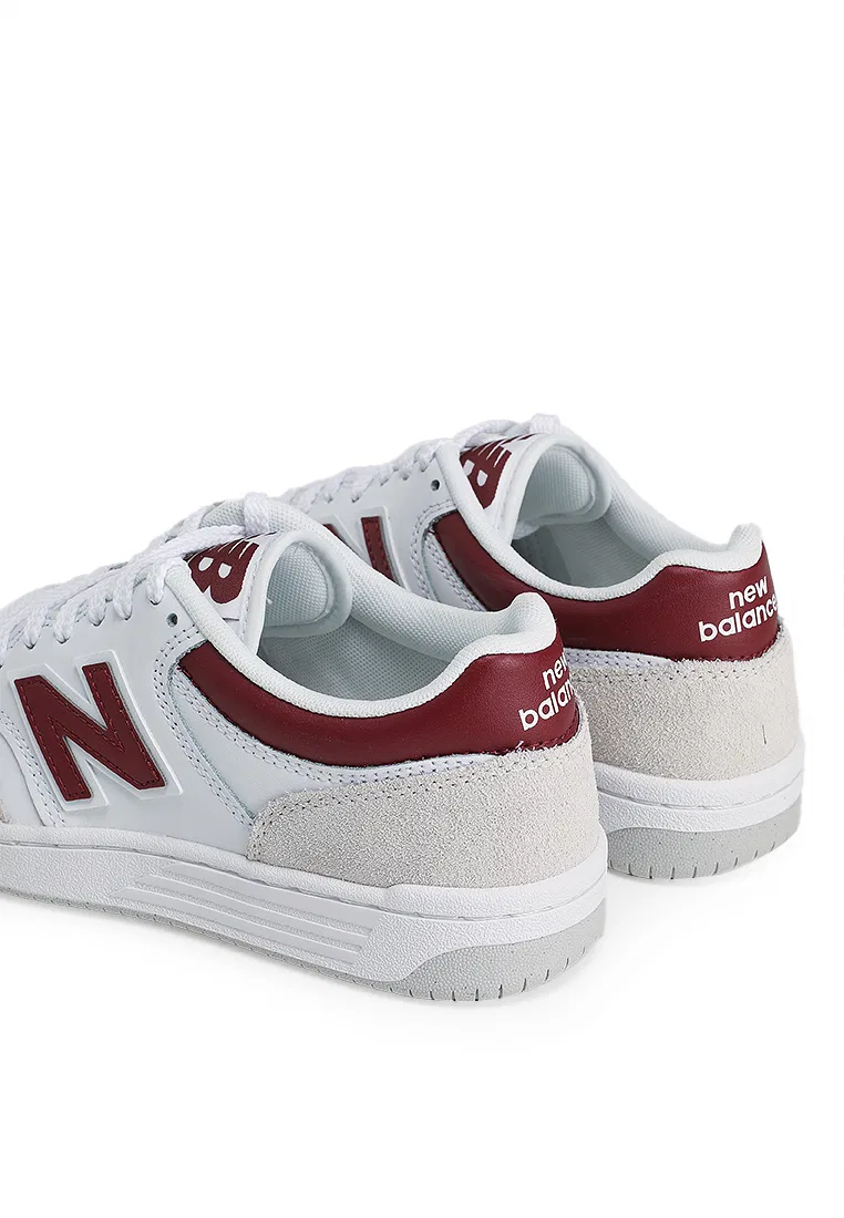 Кроссовки классические Lifestyle, 480, New Balance, белый/бордовый — фото 3