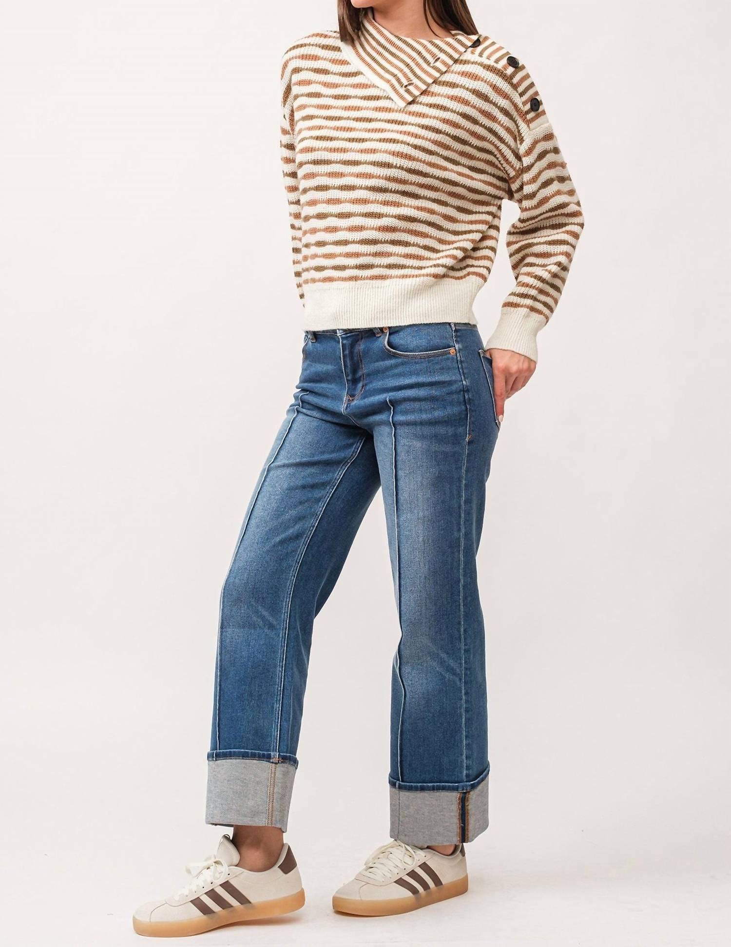 

Свитер Ingrid в полоску Cafe DEAR JOHN DENIM, цвет cafe stripe