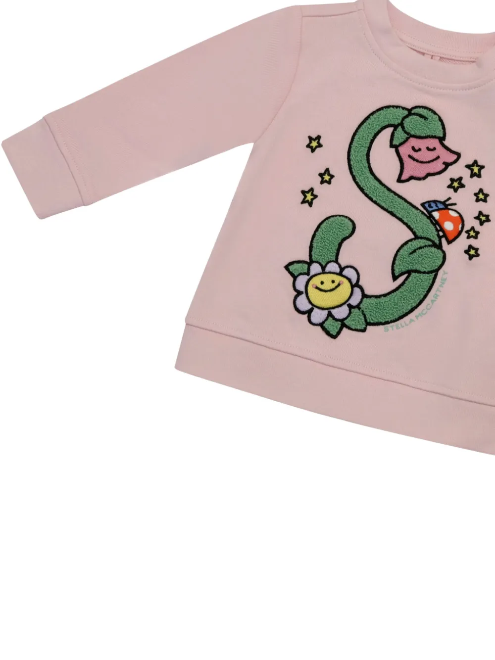 Свитер с цветочным принтом Stella Mccartney Kids, розовый — фото 3