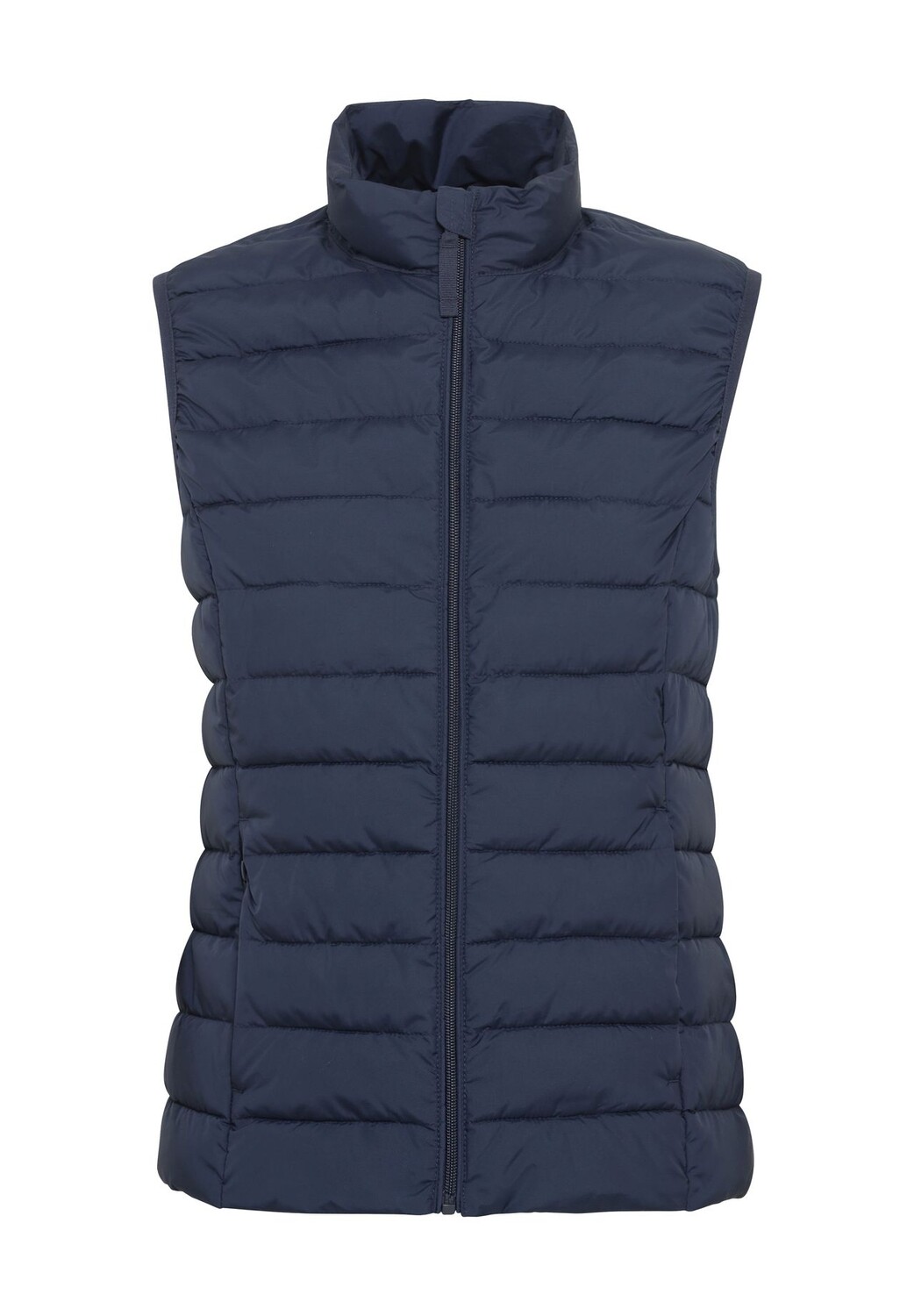 

Жилет стеганый, воротник стойка, карманы на молнии, женский Galeria, цвет Dress Blue