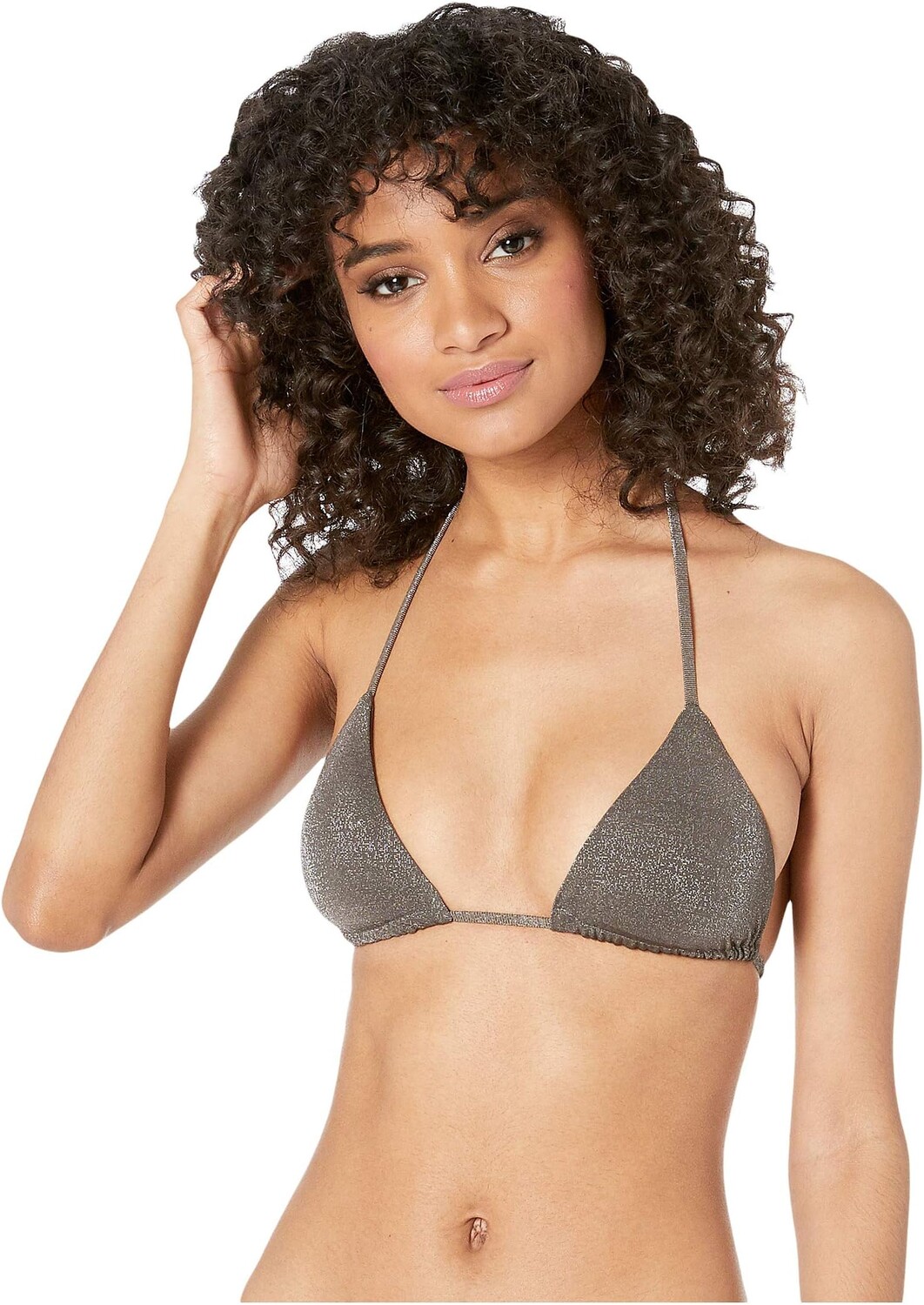 

Купальный топ Vitamin A Gia Reversible Triangle Top, цвет Graphite Metallic