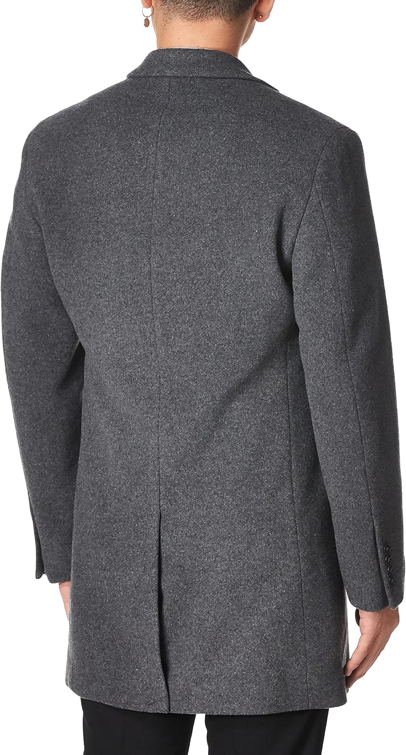 Мужская приталенная куртка Calvin Klein из шерстяной смеси, Grey — фото 4