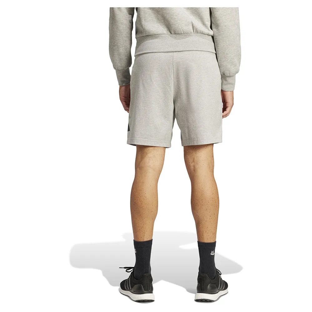 Шорты adidas Essentials Big Logo Single Jersey, серый — фото 2