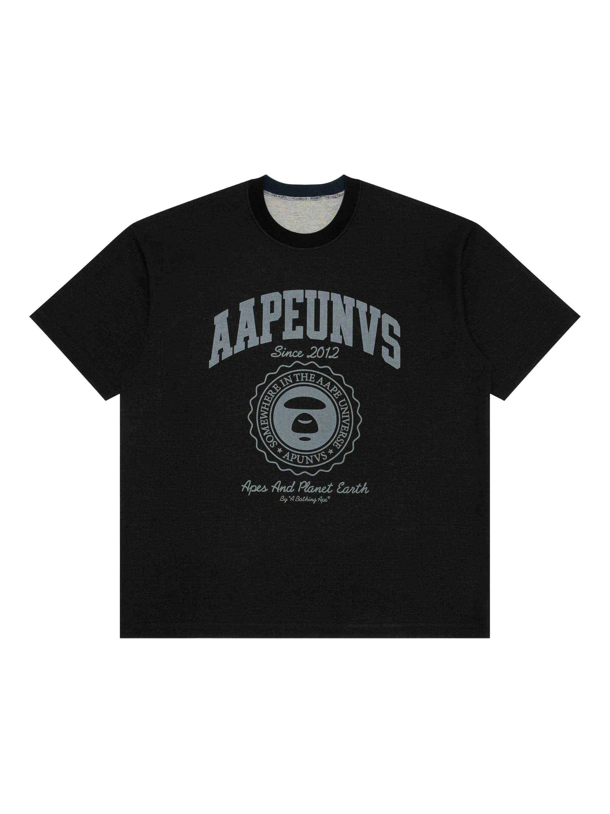 

Двусторонняя футболка с принтом Aape By A Bathing Ape, черный