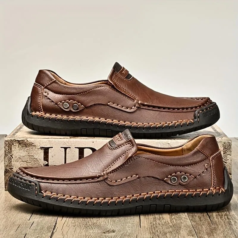 Лоферы мужские, Deep Brown, Casual Shoes, Soft Rubber Soles HoaloX — фото 3