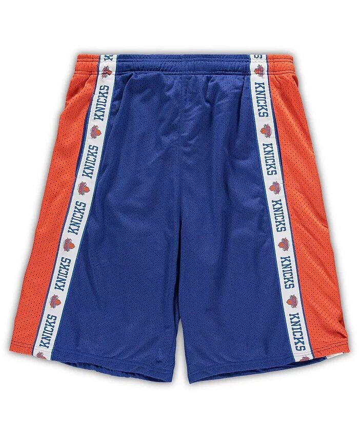 

Мужские шорты в сетку New York Knicks Royal и оранжевого цвета Big and Tall Tape Fanatics, мультиколор