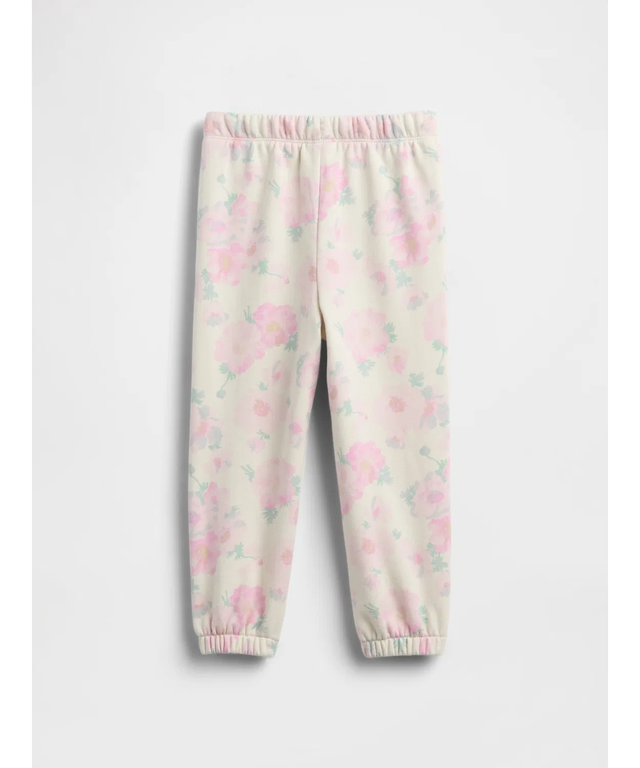 Детские джогеры relaxed fit с логотипом GAP из французского трикотажа, розовые — фото 3