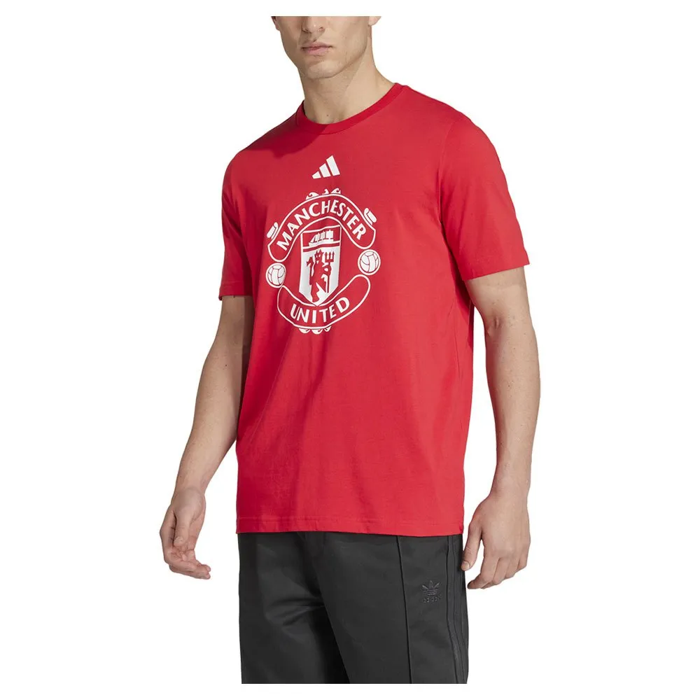 

Футболка с коротким рукавом adidas Manchester United 24/25 DNA Graphic, красный