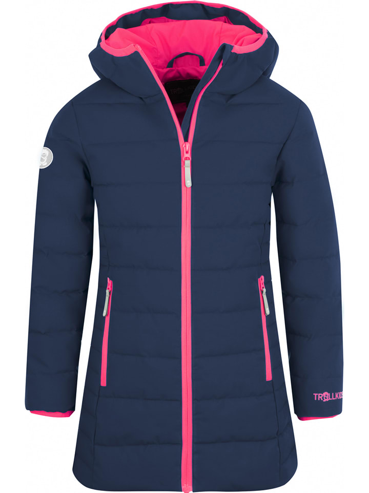 

Зимнее пальто Ставангер темно-синего цвета Trollkids