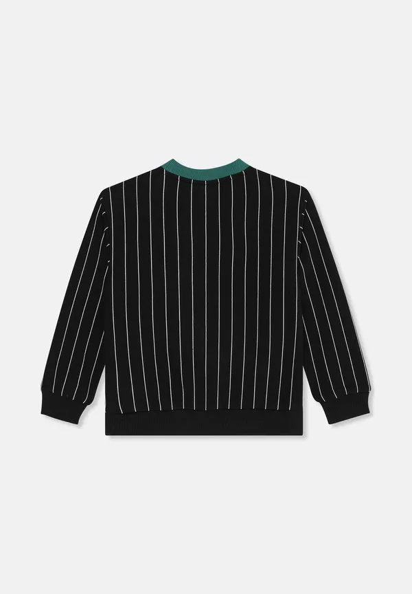 Одежда lubaco, обычная толстовка в полоску с круглым вырезом Fila, Black/Egret Striped — фото 2