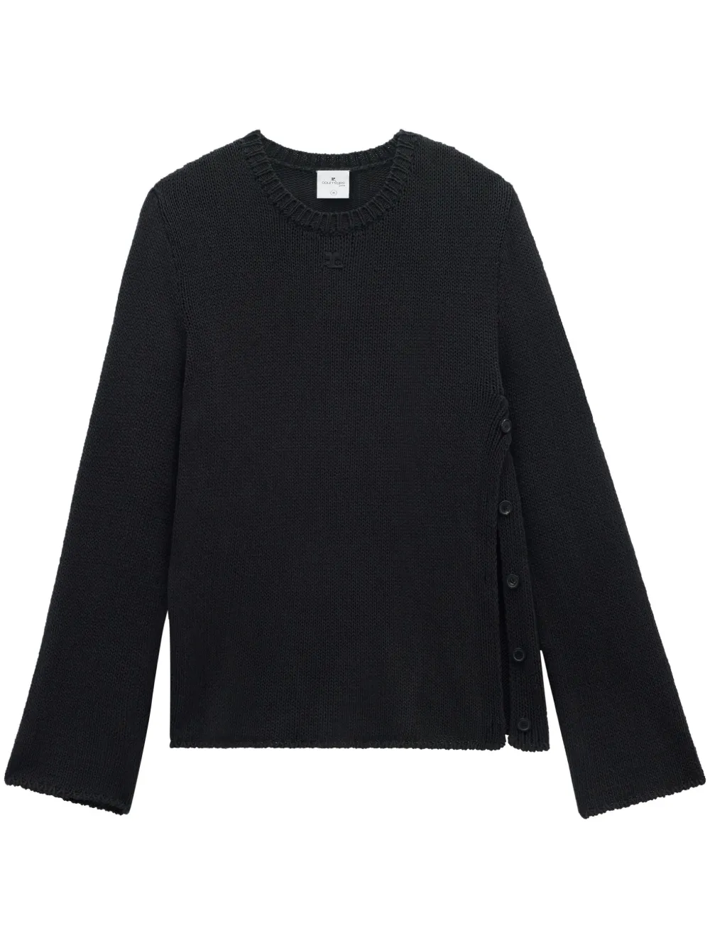 

Джемпер из смесового льна Courrèges, черный
