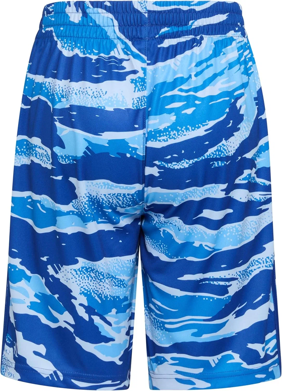 Детские шорты Adidas AOP Tiger Camo с тремя полосками, Team Royal Blue — фото 2
