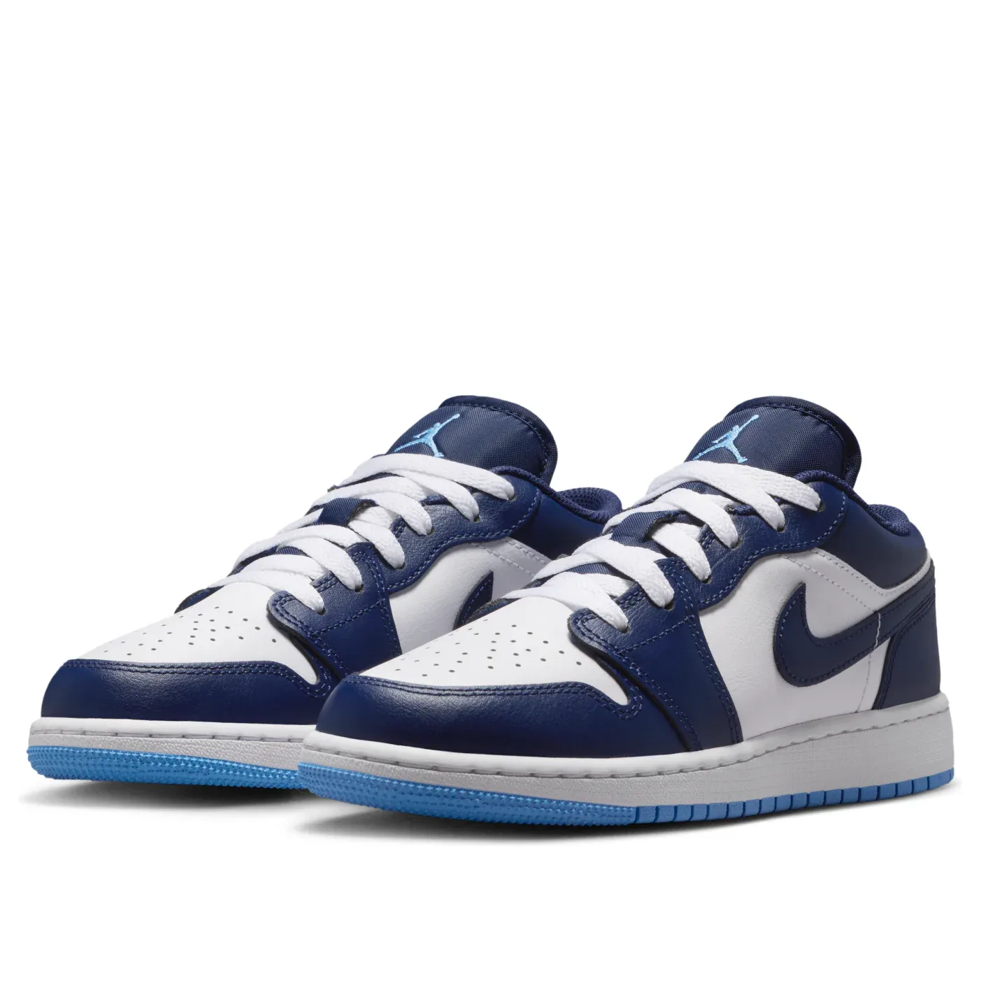 Кроссовки (GS) Air Jordan 1 Low 'Midnight Navy University Blue' — фото 4