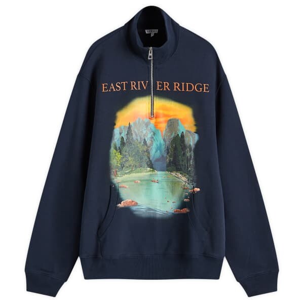 

Толстовка с застежкой-молнией East River Ridge Loewe, синий