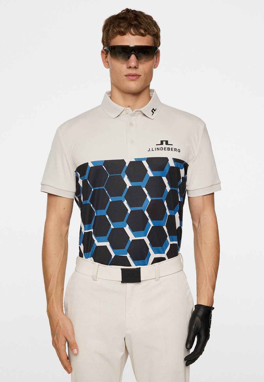 

Поло JEFFREY TOUR J.LINDEBERG Sports, слоновая кость