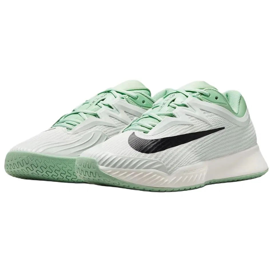 Кроссовки теннисные Vapor Pro 3 с поддержкой Nike бело-зеленые — фото 4