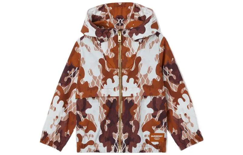 Burberry Куртка и пальто FW22 светло-орехового коричневого цвета для детей