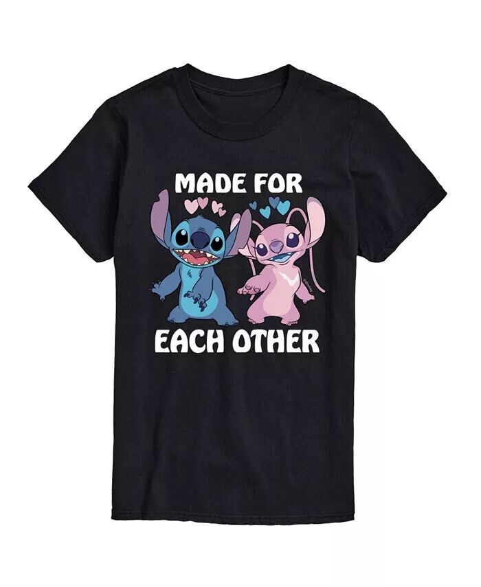 

Мужская футболка с коротким рукавом Lilo and Stitch AIRWAVES, черный