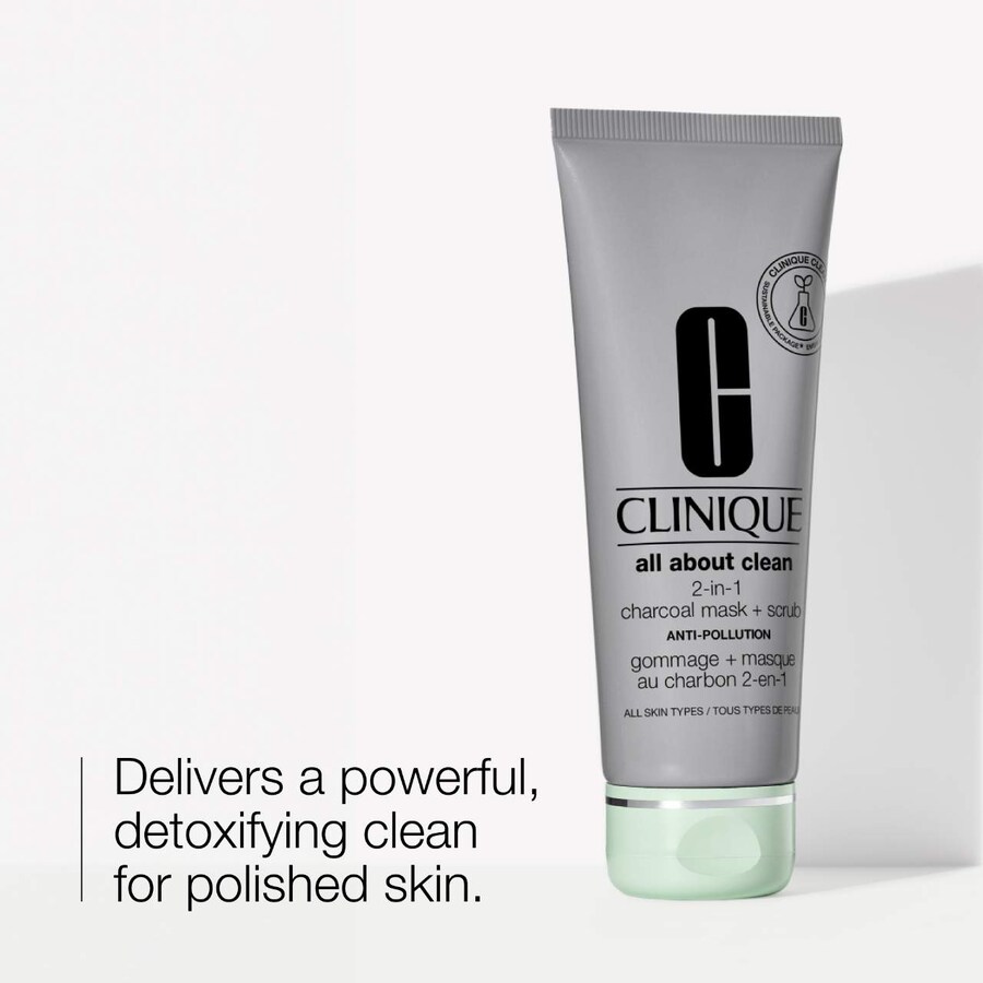Маска для лица Clinique — All About Clean -в-1 Угольная + -эксфолиант, 100 мл — фото 2
