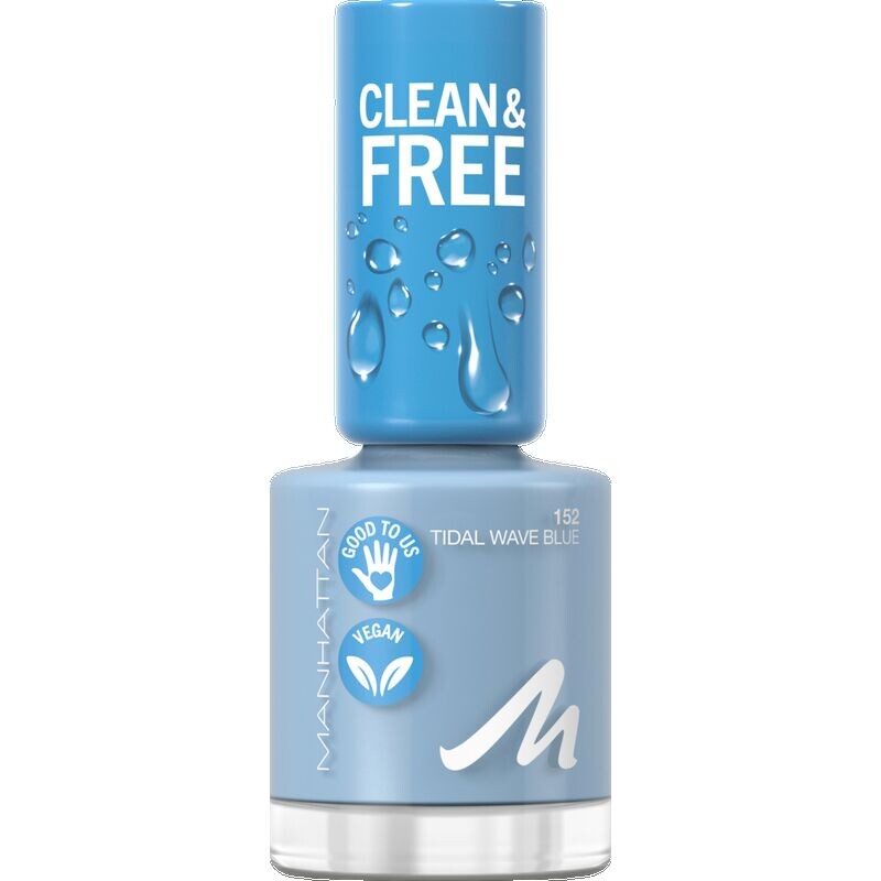 

Лак для ногтей Clean & Free 152 Tidal Wave Blue Manhattan, 8 ml