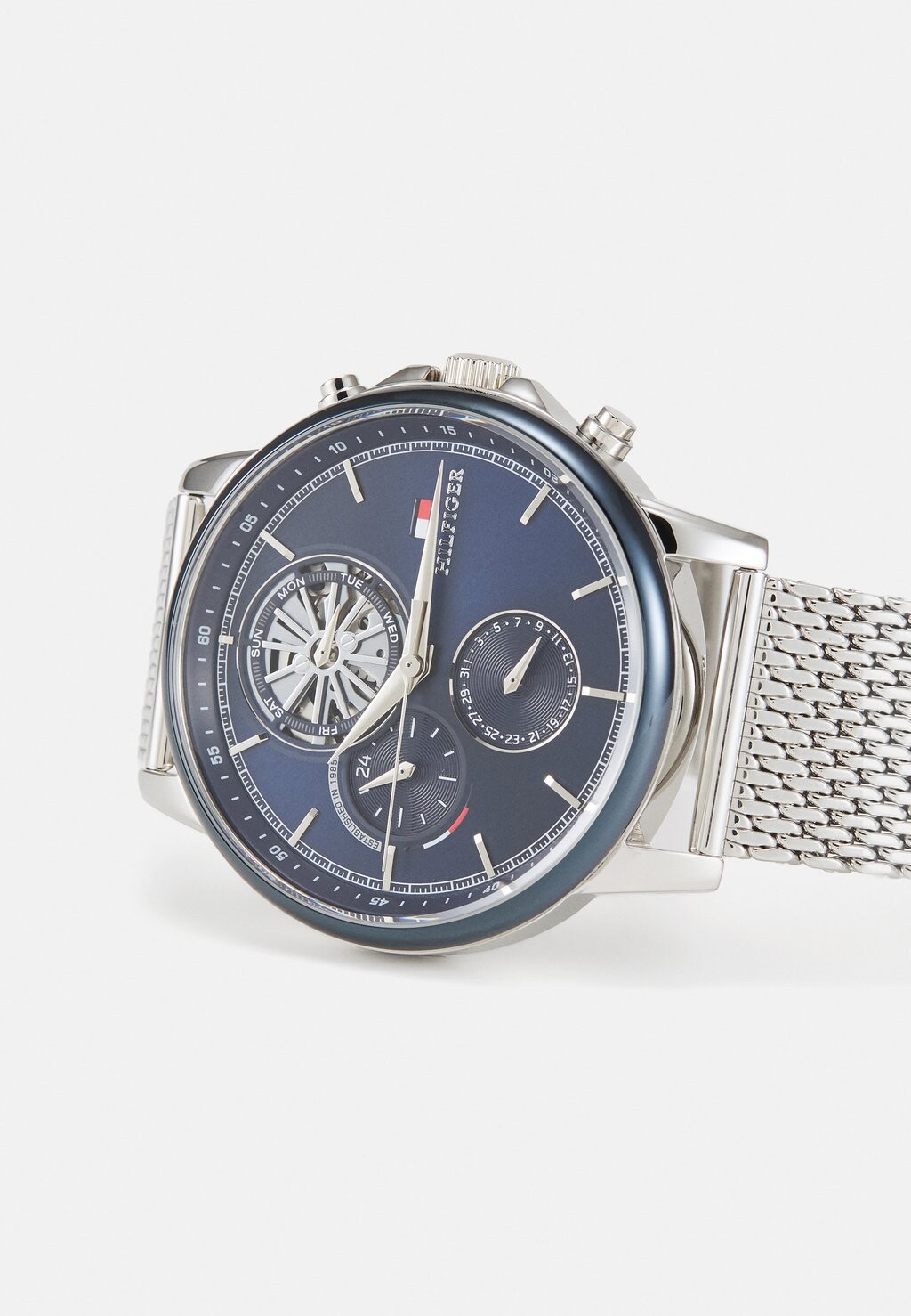 

Часы Stewart Tommy Hilfiger, серебристый/синий