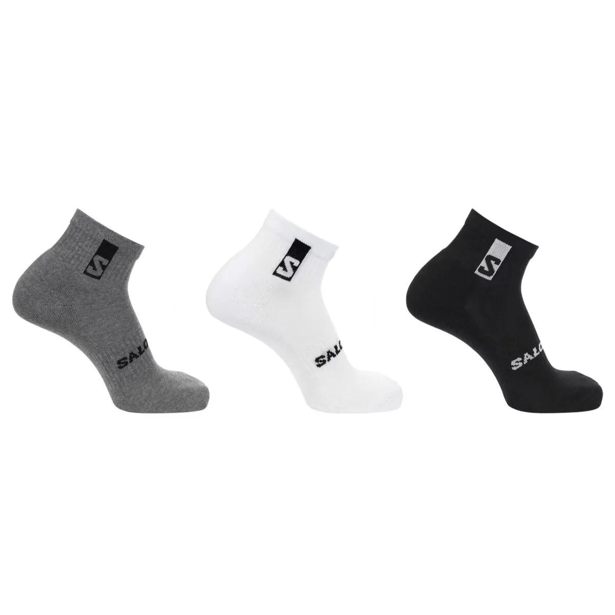 

Упаковка 3 пары носков унисекс Everyday Ankle Salomon, чёрный