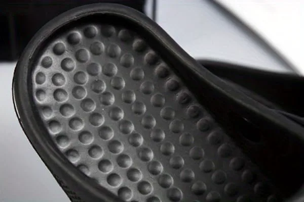 

Мужские сабо, слипоны с закрытым носком, мягкая подошва для ходьбы, уличная садовая обувь Hhhchpm, черный