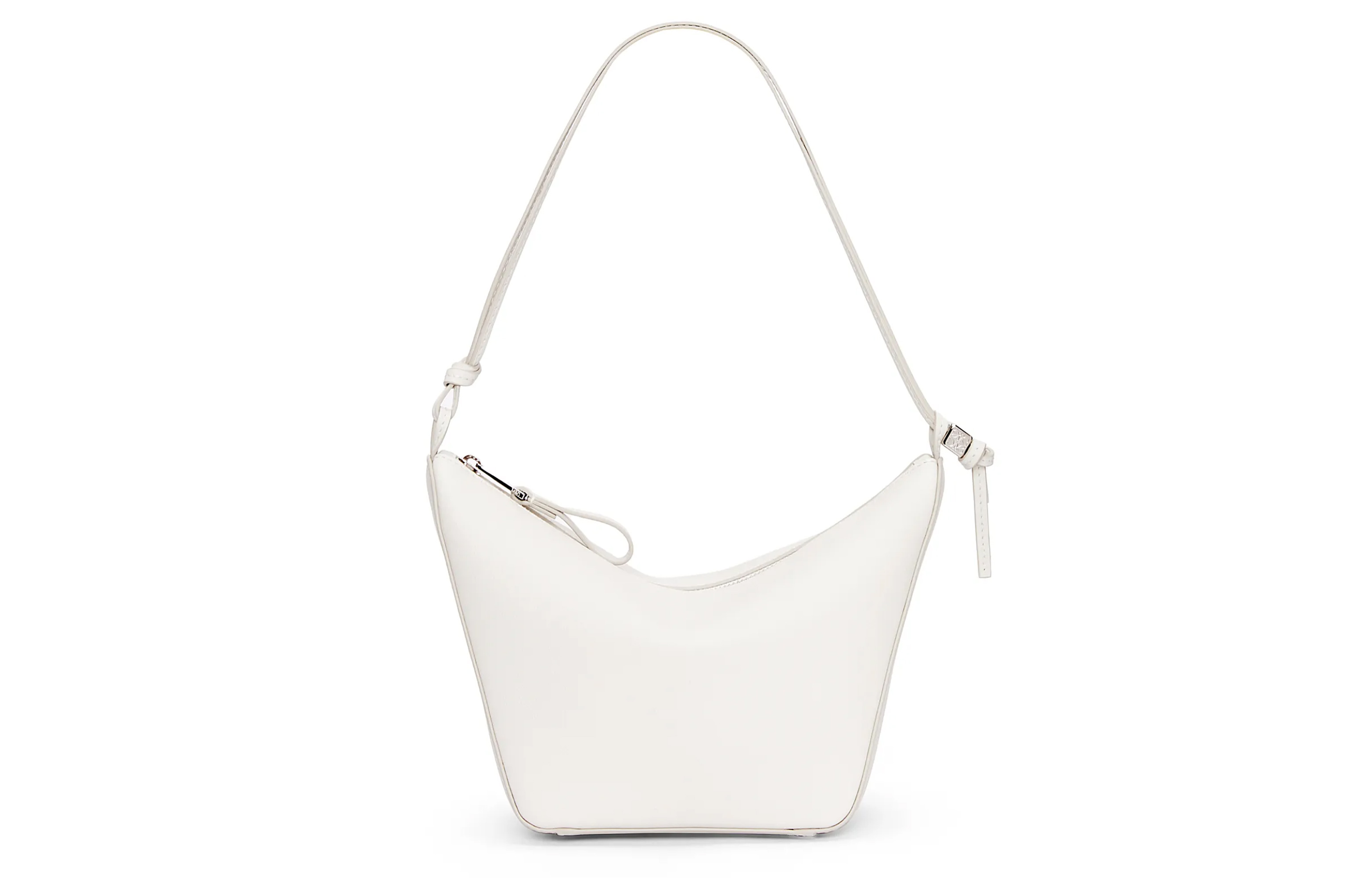 LOEWE Хобо из воловьей кожи миниатюрный женский белый — фото 2