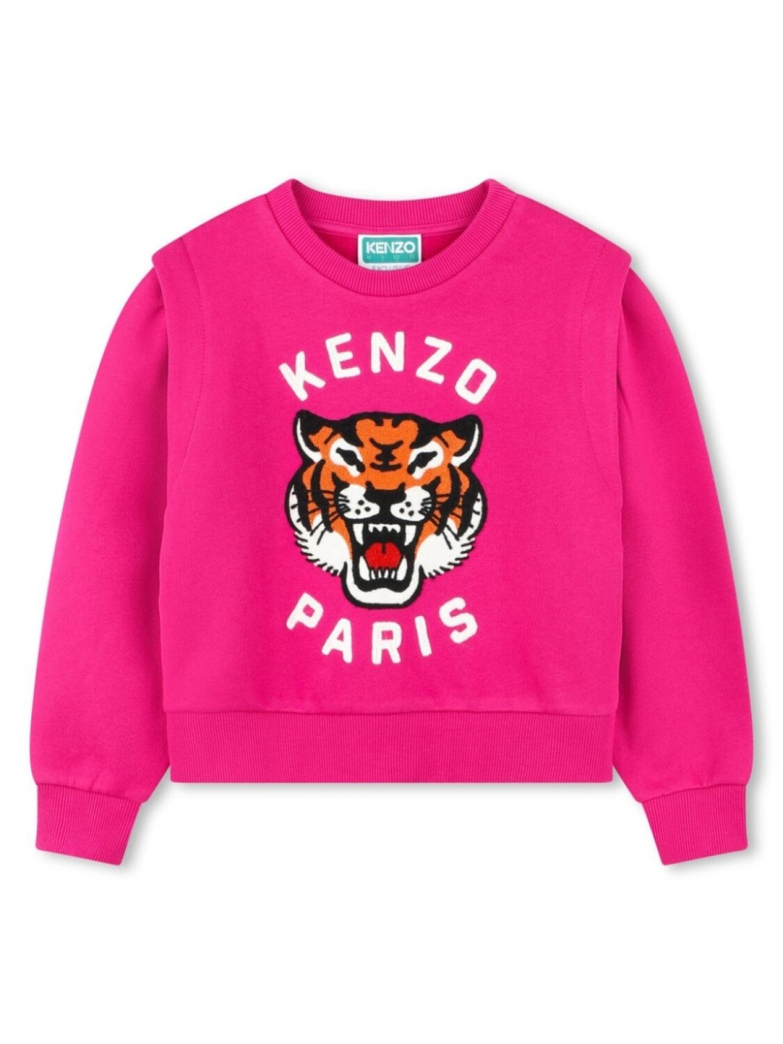 

Kenzo Kids многослойная толстовка с принтом, розовый