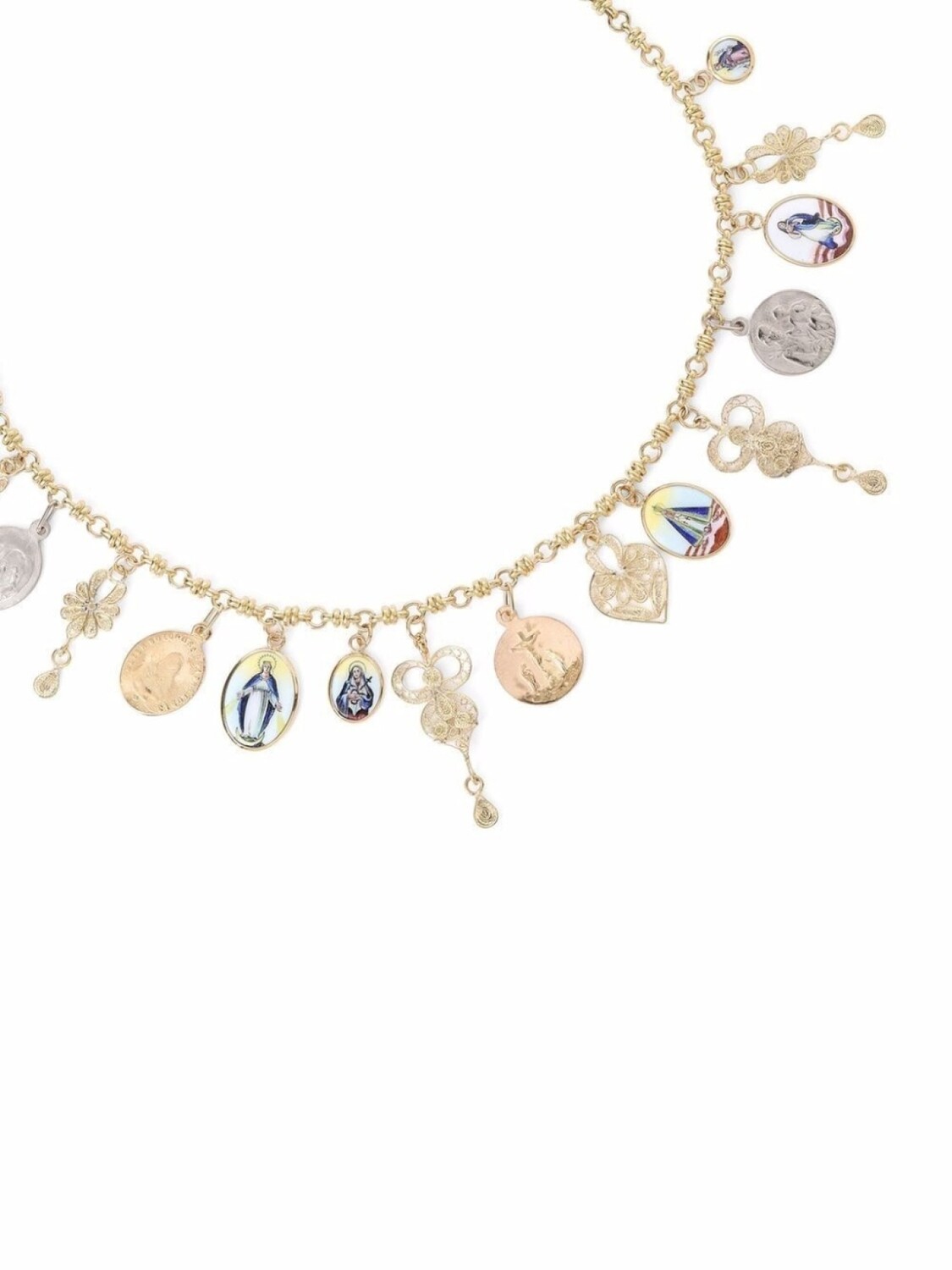 

Золотое колье с подвесками Dolce & Gabbana, золотой