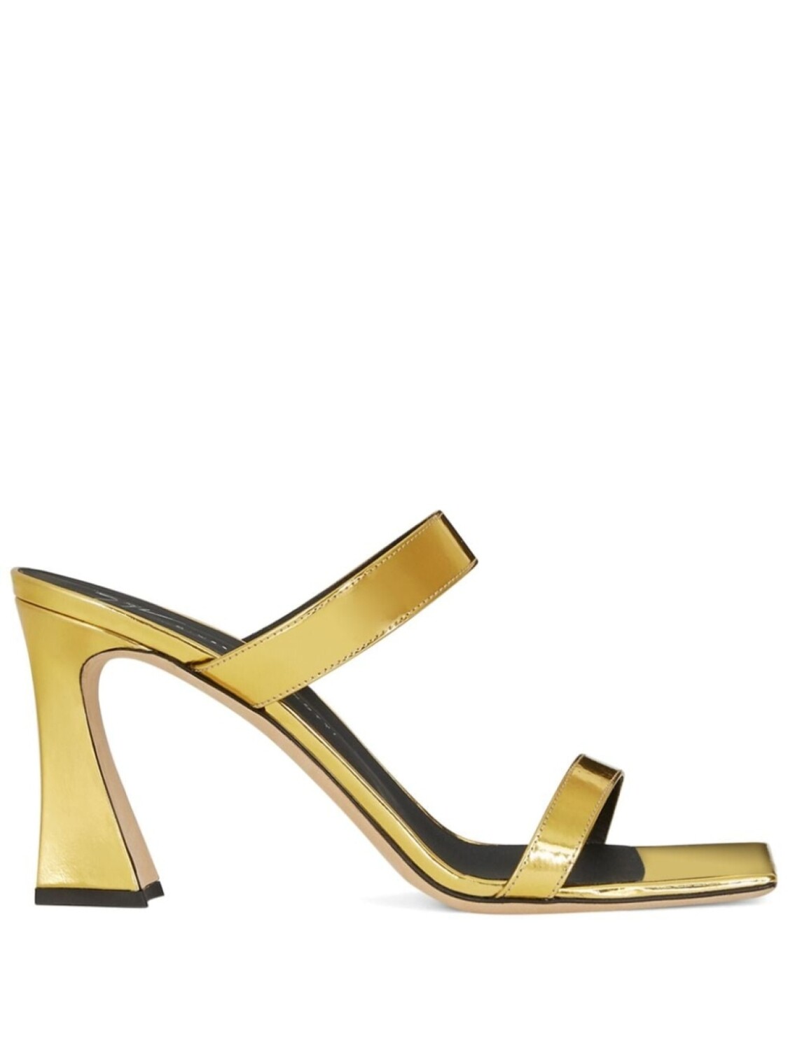 

Giuseppe Zanotti мюли Flamina 80 с эффектом металлик, золотистый
