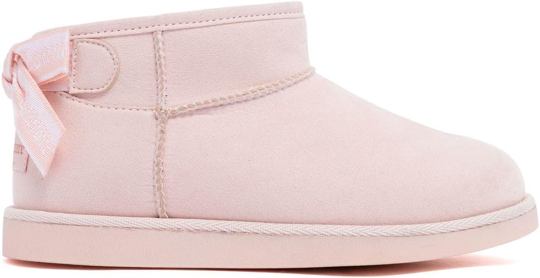 Зимние ботинки Juicy Couture для девочек с бантом, уютные ботинки на меху без застежки для маленьких и больших детей, Blush-Kelsey — фото 2
