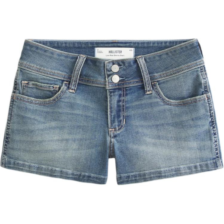 

Hollister Женские джинсовые шорты светло-голубые