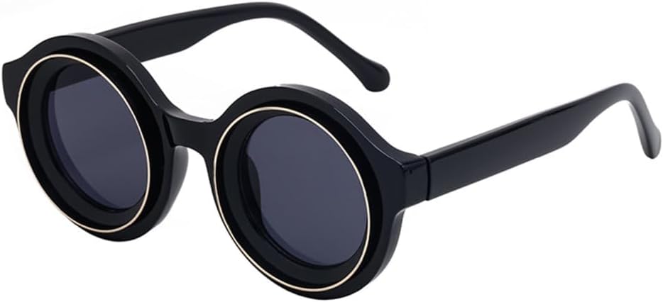 

Винтажные круглые солнцезащитные очки в стиле стимпанк для мужчин, роскошные солнцезащитные очки в маленькой оправе, винтажные очки с защитой от УФ-излучения UV400 LVTFCO, 1