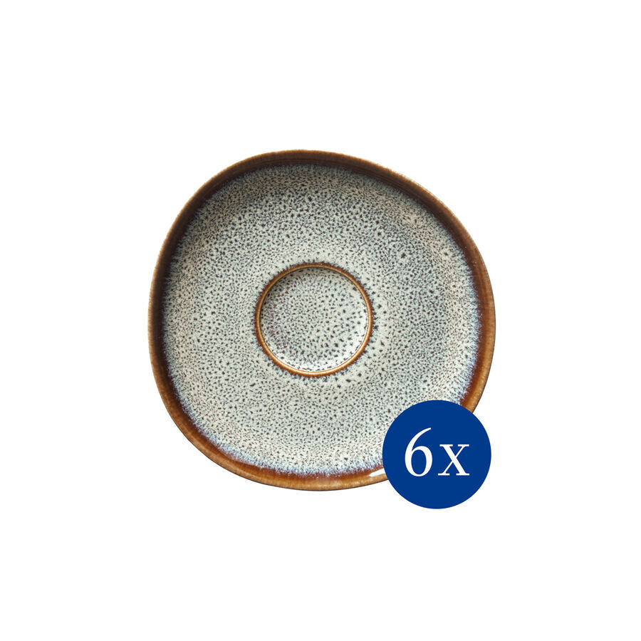 

Блюдце Lave beige, 6 предметов, бежевый Villeroy & Boch, бежевый