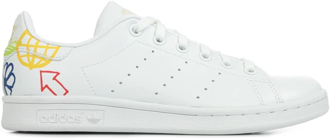 Кроссовки Adidas Unisex-Erwachsene Stan Smith Basketballschuhe, Weiß, 47 1/3 EU, Footwear White Halo Ivory Footwear White Fx5679