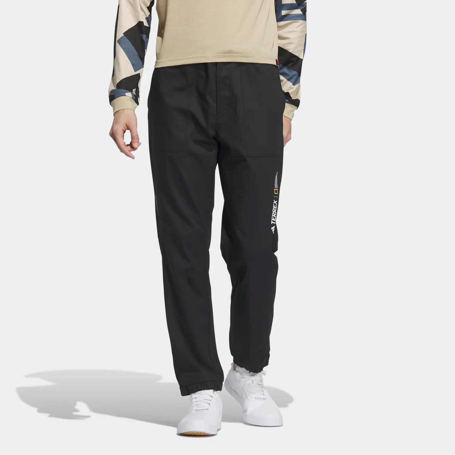 Мужские спортивные штаны National Geographic X Knit, черные Adidas, черный — фото 2