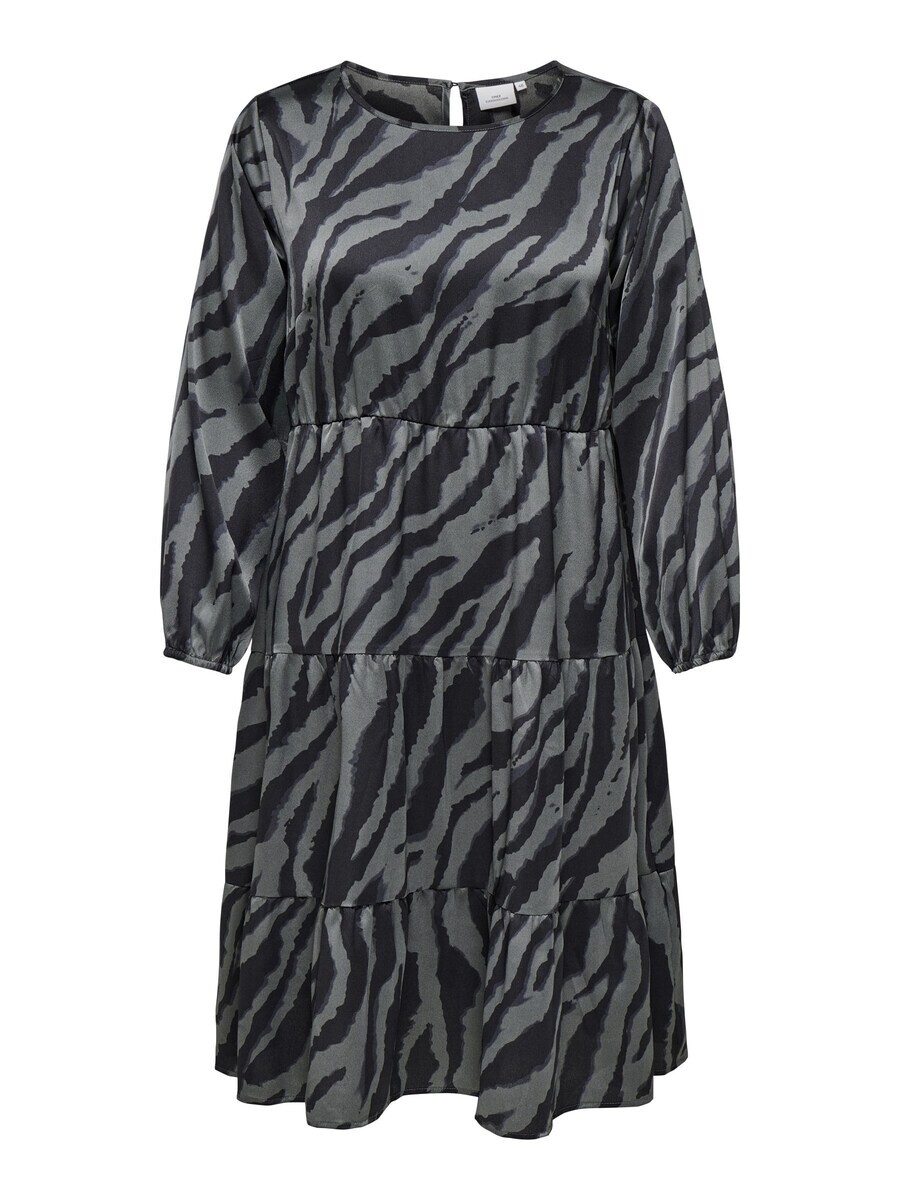 

Платье миди ONLY Carmakoma Dress CARZorra, цвет grey/black