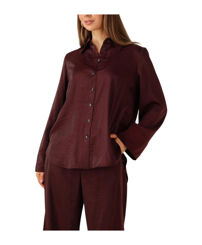 

Блузка из вискозы бордового цвета для женщин Beaumont, коричневый