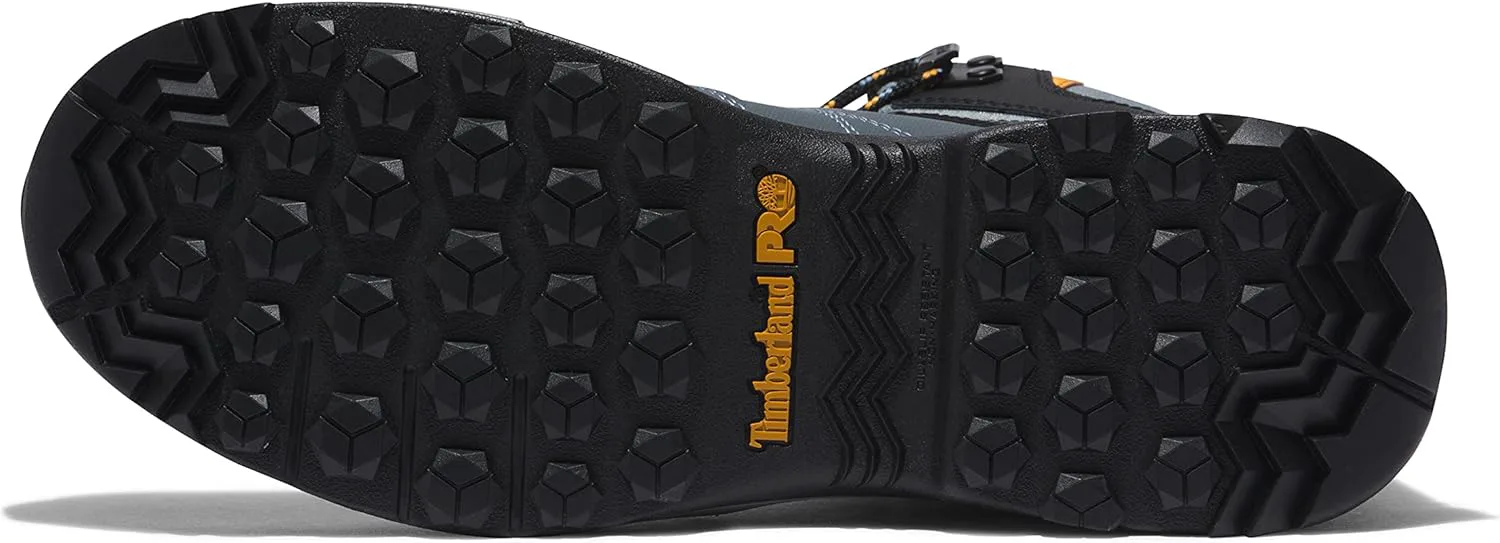 

Мужские рабочие ботинки Timberland PRO Switchback с композитным носком, водонепроницаемые, высота 6 дюймов, серый/желтый