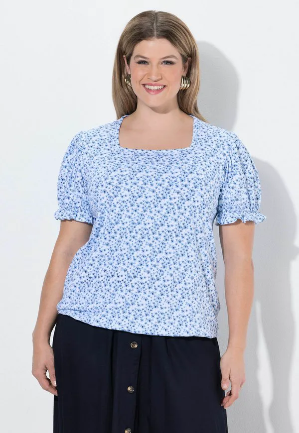 

Футболка с принтом blüten rüschen carréausschnitt halbarm Ulla Popken, Snow White, Белый, Футболка с принтом blüten rüschen carréausschnitt halbarm Ulla Popken, Snow White