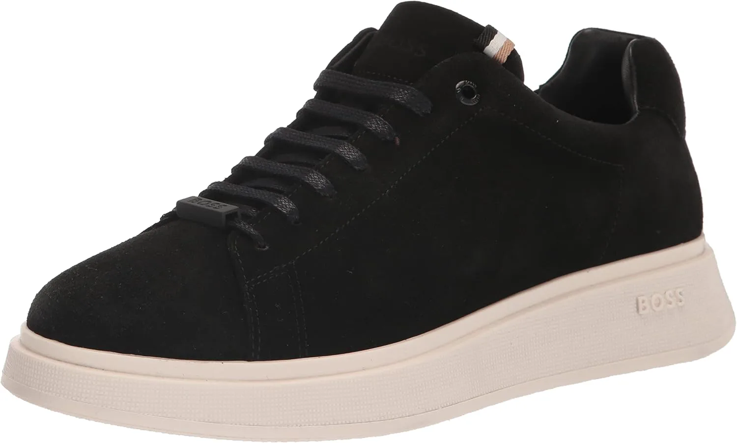 

Мужские замшевые кроссовки BOSS с резиновой подошвой, черный