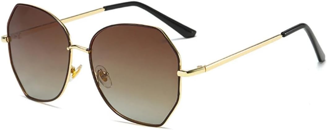 

Солнцезащитные очки с защитой UV400 | Металлические петли, цветные линзы | Для женщин и мужчин, для занятий спортом на открытом воздухе и вождения DSVIGF, Gold Gradient Tea