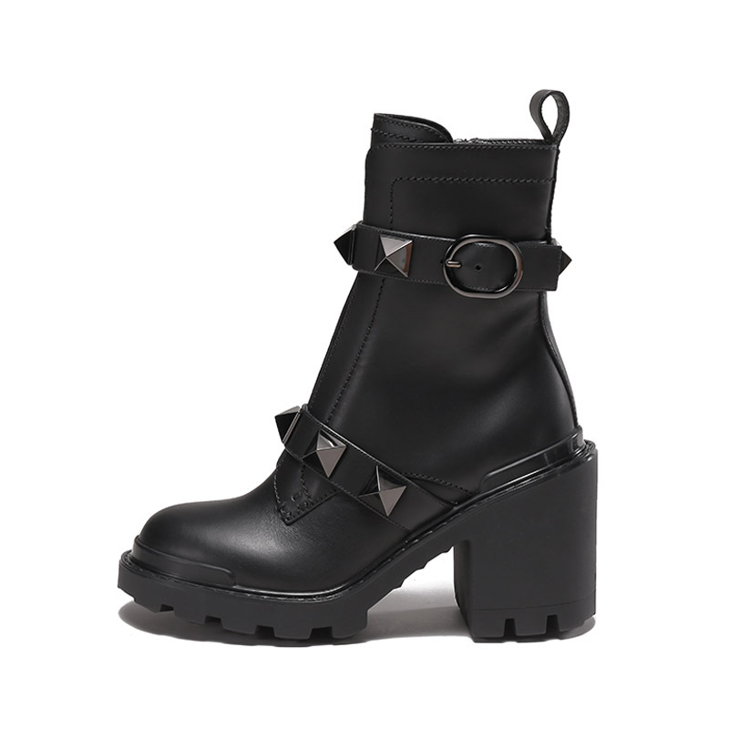 Valentino Ботильоны с римскими заклепками, женские, черные