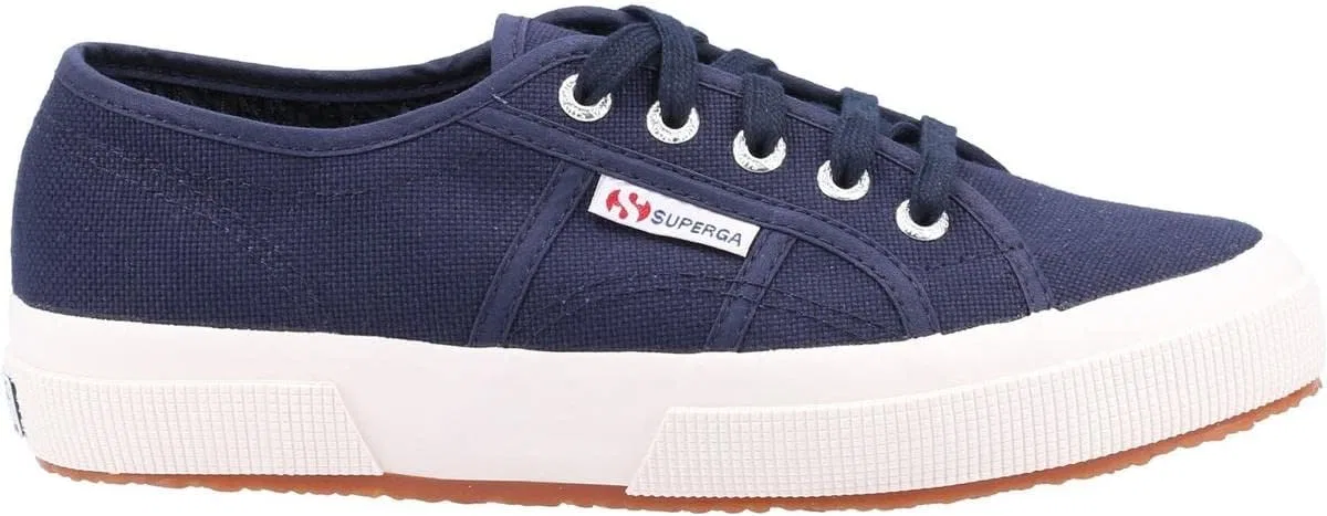 Женские кроссовки Superga 2750 Linu на шнуровке, Blue Navy White F43 — фото 2